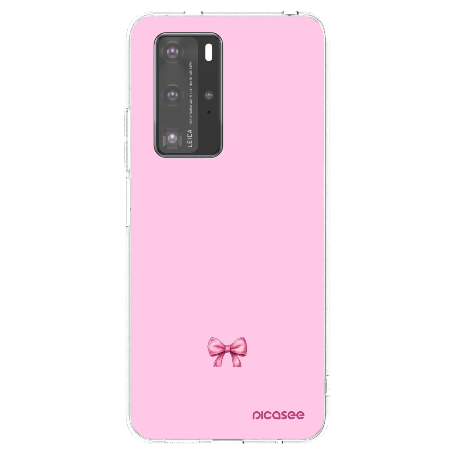Picasee silikonowe przeźroczyste etui na Huawei P40 Pro - Blush bow