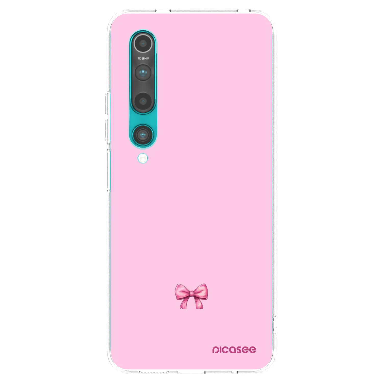 Picasee silikonowe przeźroczyste etui na Xiaomi Mi 10 - Blush bow