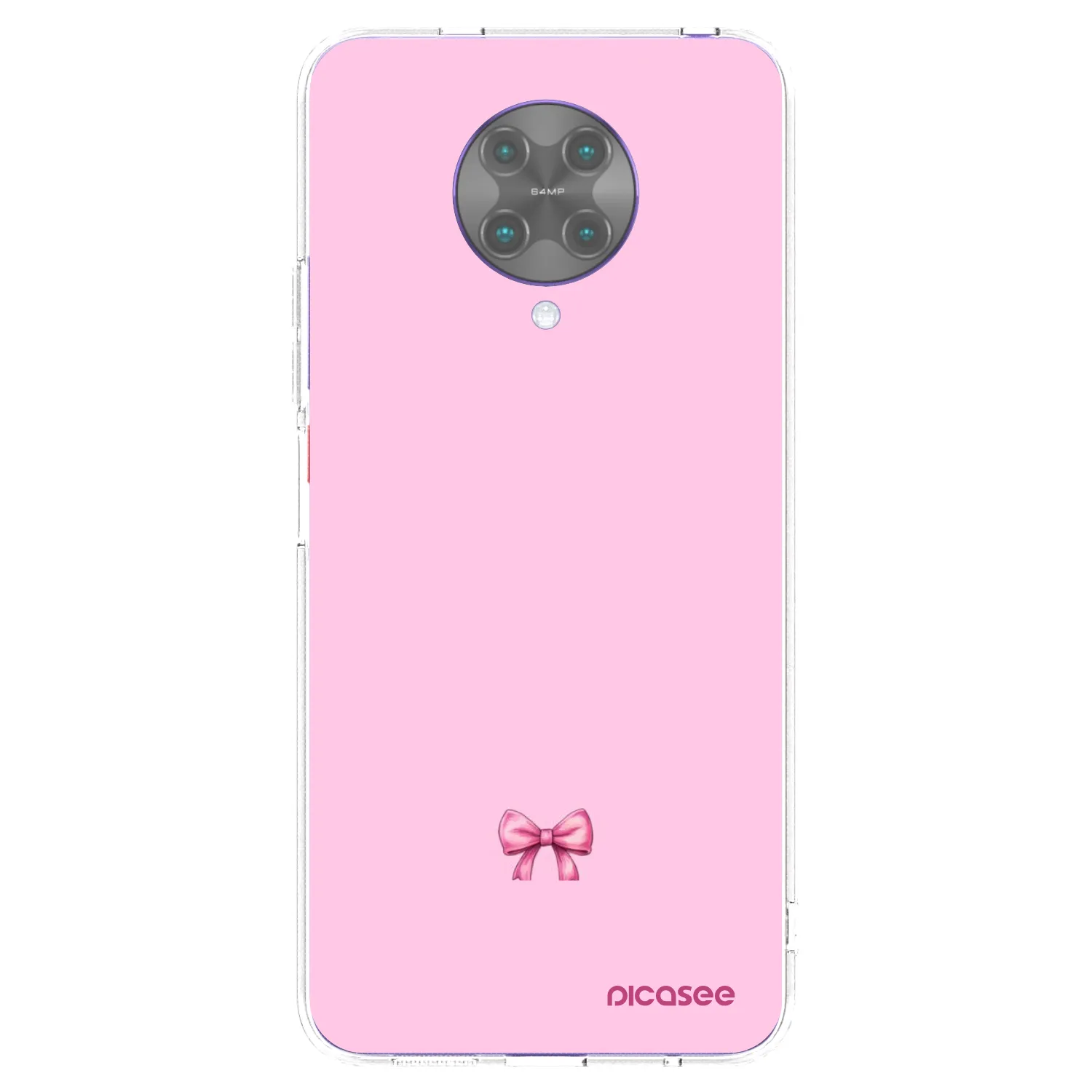 Picasee silikonowe przeźroczyste etui na Xiaomi Poco F2 Pro - Blush bow