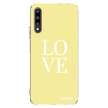 Picasee silikonowe przeźroczyste etui na Honor 9X Pro - Love