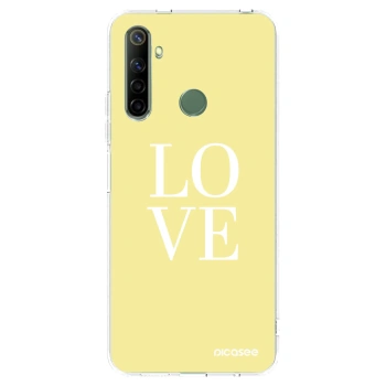 Picasee silikonowe przeźroczyste etui na Realme 6i - Love