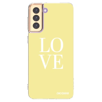 Picasee silikonowe przeźroczyste etui na Samsung Galaxy S21+ 5G G996F - Love