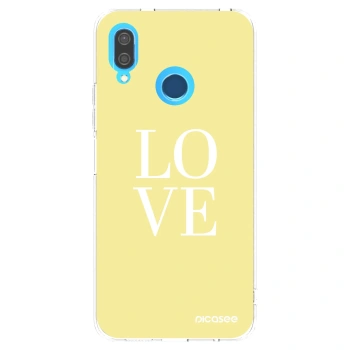 Picasee silikonowe przeźroczyste etui na Huawei P20 Lite - Love