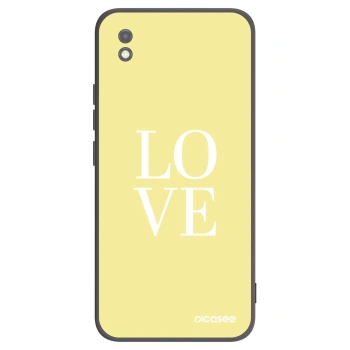 Picasee silikonowe czarne etui na Xiaomi Redmi 9AT - Love