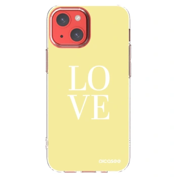 Picasee silikonowe przeźroczyste etui na Apple iPhone 13 mini - Love