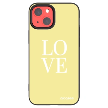 Picasee silikonowe czarne etui na Apple iPhone 13 mini - Love