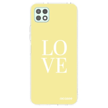 Picasee silikonowe przeźroczyste etui na Samsung Galaxy A22 A226B 5G - Love