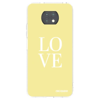 Picasee silikonowe przeźroczyste etui na Xiaomi Redmi Note 9T - Love