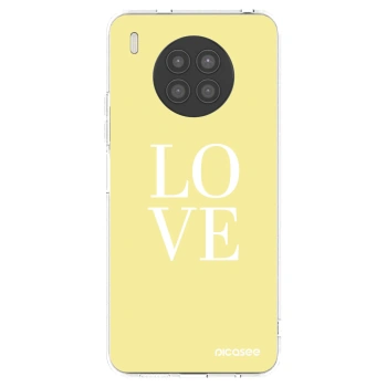 Picasee silikonowe przeźroczyste etui na Huawei Nova 8i - Love