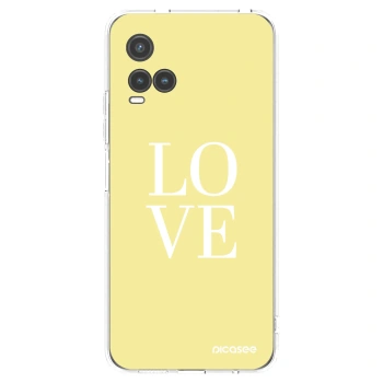 Picasee silikonowe przeźroczyste etui na Vivo Y33s - Love