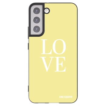 Picasee silikonowe czarne etui na Samsung Galaxy S22+ 5G - Love