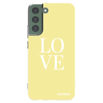 Picasee silikonowe przeźroczyste etui na Samsung Galaxy S22+ 5G - Love