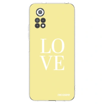 Picasee silikonowe przeźroczyste etui na Xiaomi Poco X4 Pro 5G - Love