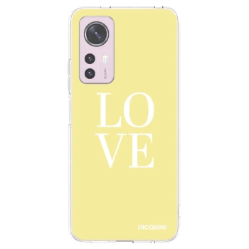 Picasee silikonowe przeźroczyste etui na Xiaomi 12 - Love