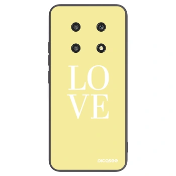Picasee silikonowe czarne etui na Honor Magic4 Lite 5G - Love