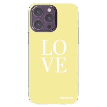 Picasee silikonowe przeźroczyste etui na Apple iPhone 14 Pro Max - Love