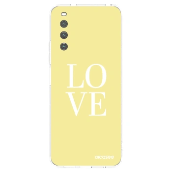 Picasee silikonowe przeźroczyste etui na Sony Xperia 10 IV 5G - Love