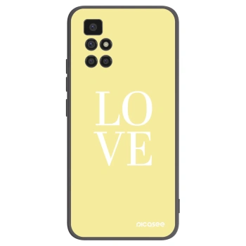 Picasee silikonowe czarne etui na Xiaomi Redmi 10 (2022) - Love