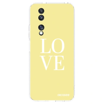 Picasee silikonowe przeźroczyste etui na Honor 70 - Love