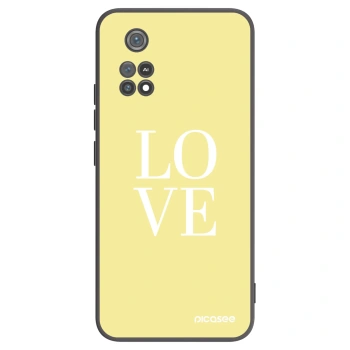 Picasee silikonowe czarne etui na Xiaomi Poco M4 Pro - Love