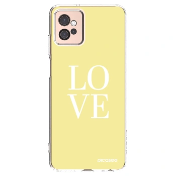 Picasee silikonowe przeźroczyste etui na Motorola Moto G32 - Love