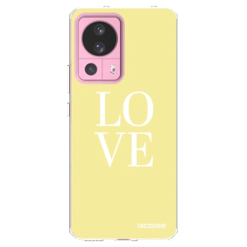 Picasee silikonowe przeźroczyste etui na Xiaomi 13 Lite - Love
