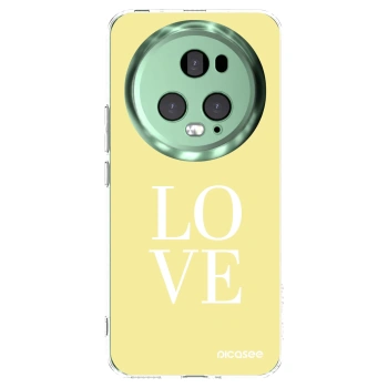 Picasee silikonowe przeźroczyste etui na Honor Magic5 Pro - Love