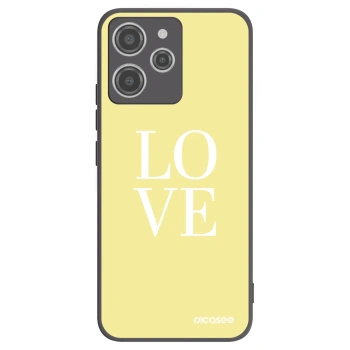 Picasee silikonowe czarne etui na Xiaomi Redmi 12 4G - Love