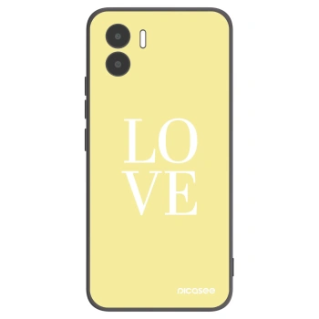 Picasee silikonowe czarne etui na Xiaomi Redmi A2 - Love