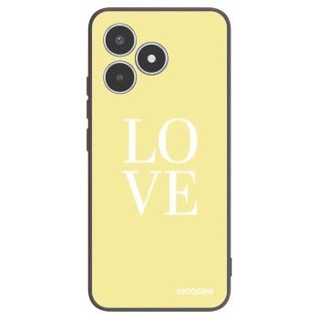 Picasee silikonowe czarne etui na Realme C53 - Love