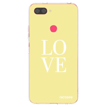 Picasee silikonowe przeźroczyste etui na Xiaomi Mi 8 Lite - Love