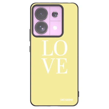 Picasee silikonowe czarne etui na Xiaomi Redmi Note 13 Pro 5G - Love