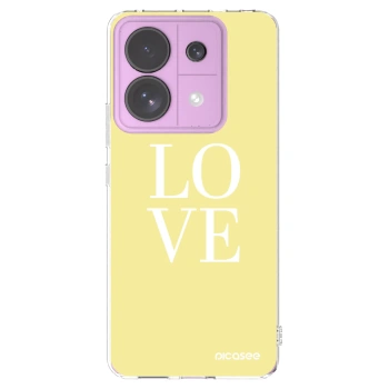 Picasee silikonowe przeźroczyste etui na Xiaomi Redmi Note 13 Pro 5G - Love