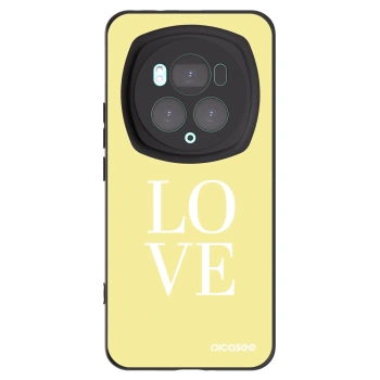 Picasee silikonowe czarne etui na Honor Magic6 Pro - Love