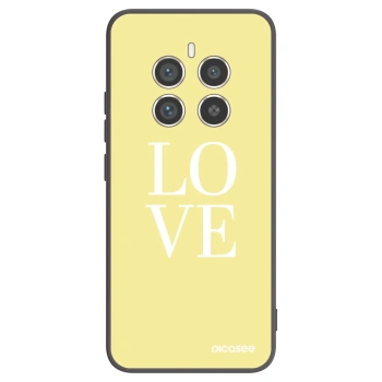 Picasee silikonowe czarne etui na Realme 12 Pro 5G - Love