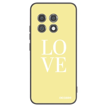 Picasee silikonowe czarne etui na OnePlus 11 5G - Love