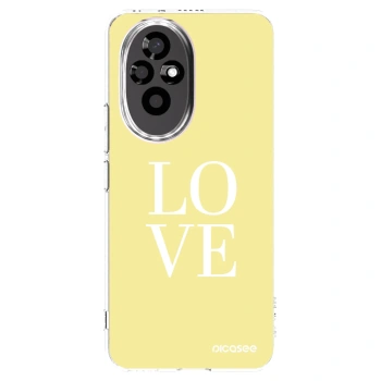 Picasee silikonowe przeźroczyste etui na Honor 200 Pro 5G - Love