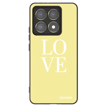Picasee silikonowe czarne etui na Xiaomi 14T - Love