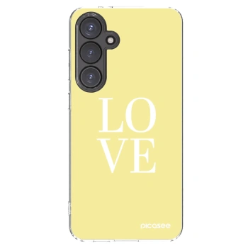 Picasee silikonowe przeźroczyste etui na Samsung Galaxy S24 FE S721B - Love