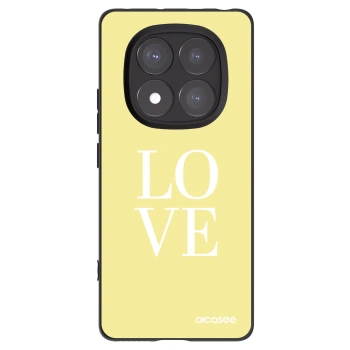 Picasee silikonowe czarne etui na Xiaomi Redmi Note 14 Pro+ 5G - Love