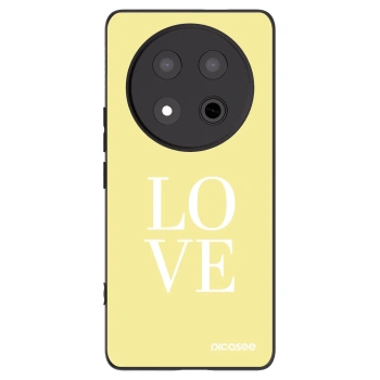 Picasee silikonowe czarne etui na Honor Magic7 Lite 5G - Love