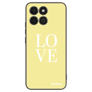 Picasee silikonowe czarne etui na Honor 200 Smart 5G - Love