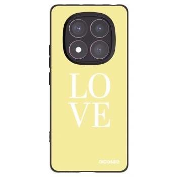 Picasee silikonowe czarne etui na Xiaomi Redmi Note 14 Pro 4G - Love