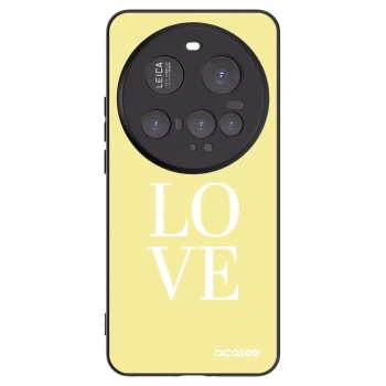 Picasee silikonowe czarne etui na Xiaomi 15 Ultra - Love