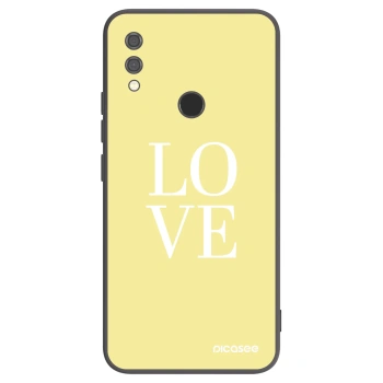 Picasee silikonowe czarne etui na Xiaomi Redmi Note 7 - Love