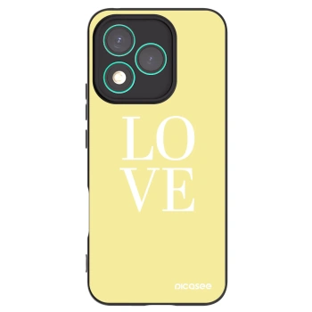 Picasee silikonowe czarne etui na Honor 400 Lite 5G - Love