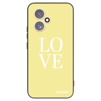 Picasee silikonowe czarne etui na Honor 400 5G - Love
