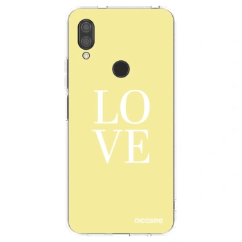 Picasee silikonowe przeźroczyste etui na Xiaomi Redmi 7 - Love
