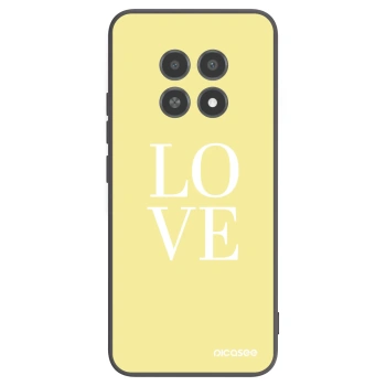 Picasee silikonowe czarne etui na Realme 12X - Love