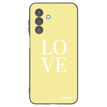 Picasee silikonowe czarne etui na Samsung Galaxy A17 5G - Love